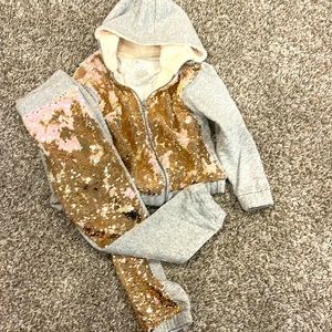 Flip Sequins girls matching set